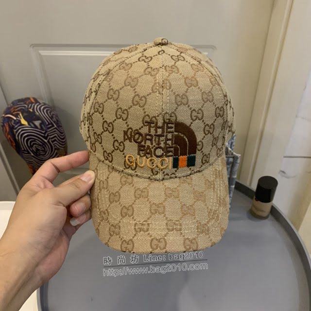 Gucci北面聯名款帽子 古馳男女同款棒球帽鴨舌帽  mm1710
